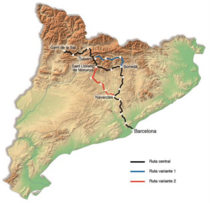Trementinaires routes from Pyrenees